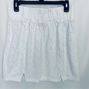 ASOS White Eyelet Mini Skirt Size 10/12